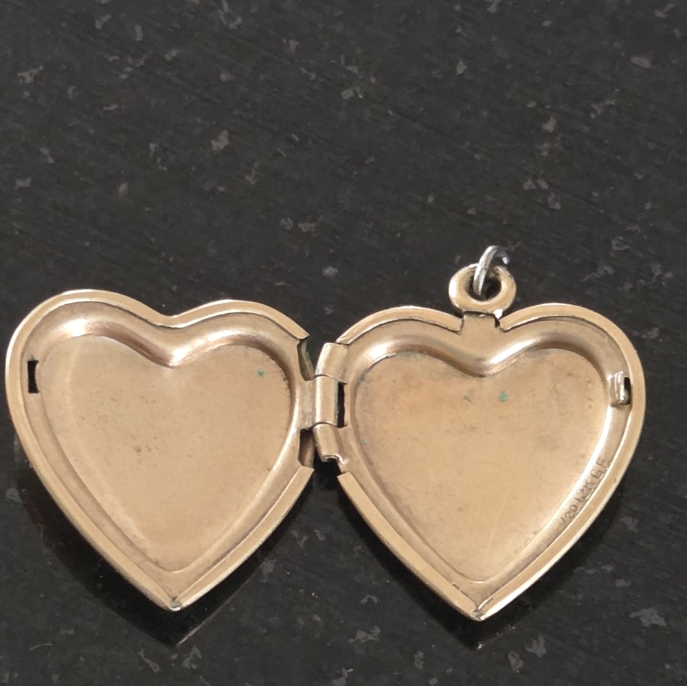 Antique Edwardian Heart Locket 1/20 12K Gold Filled | Early 20th Century (c.1900 - Picture 5 of 9